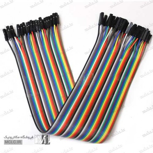 COLORFULL FLAT CABLE FEMALE-FEMALE 40PCS 30cm WIRE & WIRE SETS